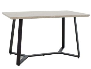 Tραπέζι Gemma 235-000015 140x80x75cm Antique Grey-Black