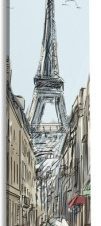 Παρίσι σκίτσο, Πόλεις -Ταξίδια, Κρεμάστρες & Καλόγεροι, 45 x 138 εκ.